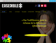 Tablet Screenshot of ensemble-francophonie.org